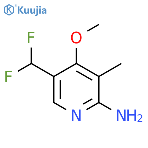 2-Amino-5-(difluoromethyl)-4-methoxy-3-methylpyridine structure