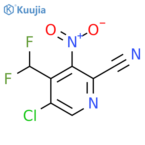 5-Chloro-2-cyano-4-(difluoromethyl)-3-nitropyridine structure