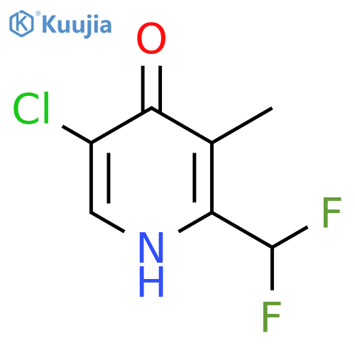 5-Chloro-2-(difluoromethyl)-4-hydroxy-3-methylpyridine structure