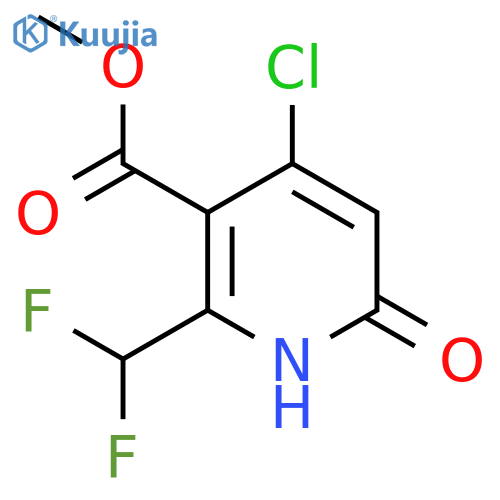 Methyl 4-chloro-2-(difluoromethyl)-6-hydroxypyridine-3-carboxylate structure