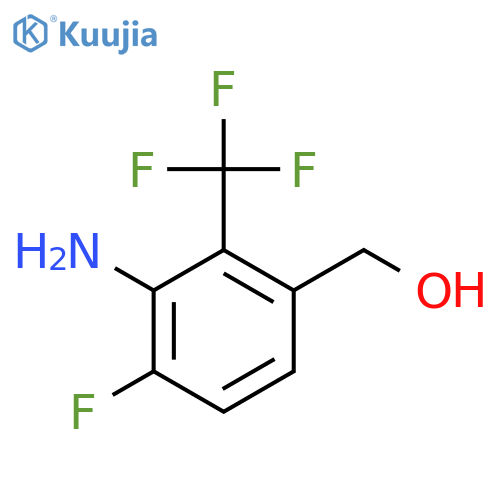 3-Amino-4-fluoro-2-(trifluoromethyl)benzyl alcohol structure