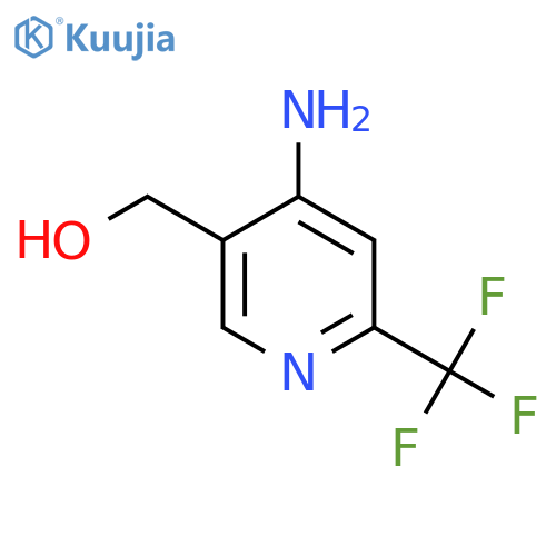 4-Amino-2-(trifluoromethyl)pyridine-5-methanol structure