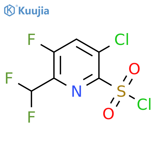 5-Chloro-2-(difluoromethyl)-3-fluoropyridine-6-sulfonyl chloride structure