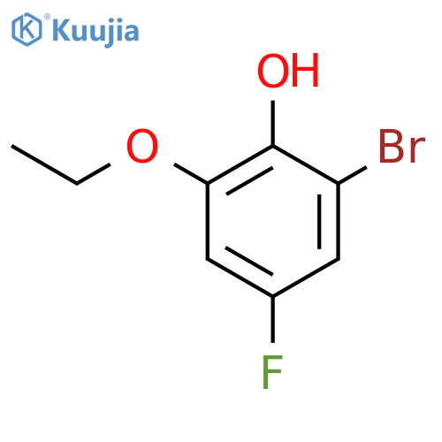 2-Bromo-6-ethoxy-4-fluorophenol structure