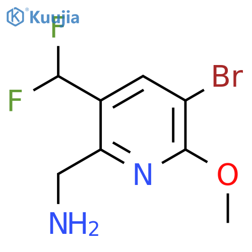 2-(Aminomethyl)-5-bromo-3-(difluoromethyl)-6-methoxypyridine structure