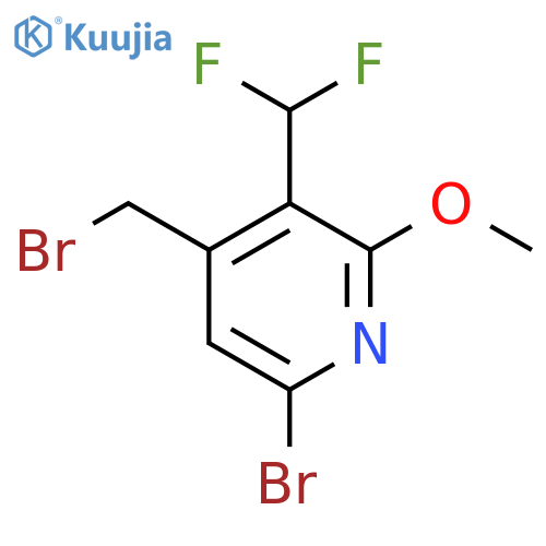 6-Bromo-4-(bromomethyl)-3-(difluoromethyl)-2-methoxypyridine structure