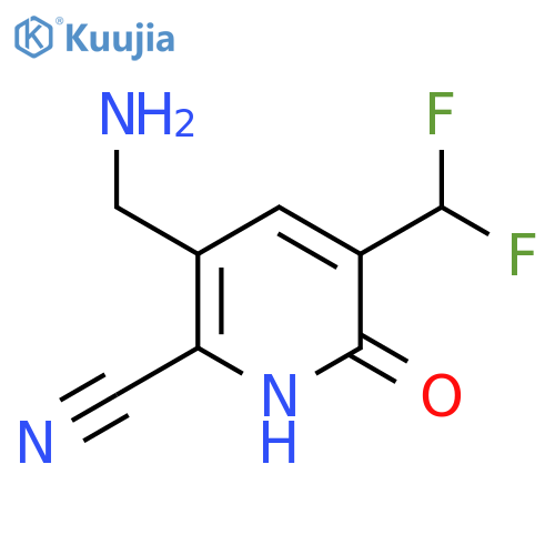 3-(Aminomethyl)-2-cyano-5-(difluoromethyl)-6-hydroxypyridine structure