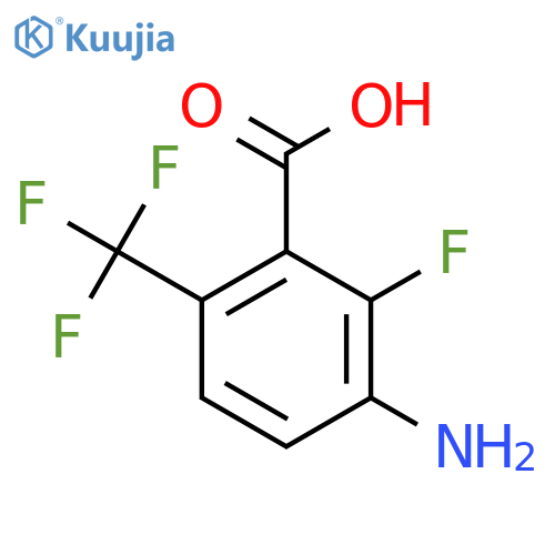 3-Amino-2-fluoro-6-(trifluoromethyl)benzoic acid structure
