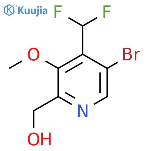 5-Bromo-4-(difluoromethyl)-3-methoxypyridine-2-methanol structure