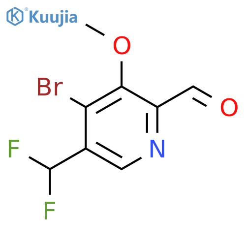 4-Bromo-5-(difluoromethyl)-3-methoxypyridine-2-carboxaldehyde structure