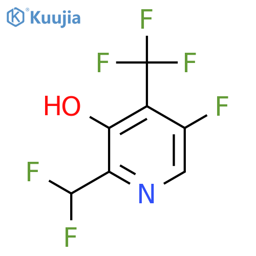 2-(Difluoromethyl)-5-fluoro-3-hydroxy-4-(trifluoromethyl)pyridine structure