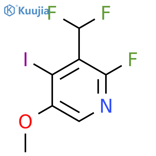 3-(Difluoromethyl)-2-fluoro-4-iodo-5-methoxypyridine structure