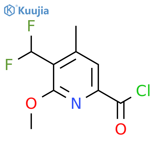 3-(Difluoromethyl)-2-methoxy-4-methylpyridine-6-carbonyl chloride structure