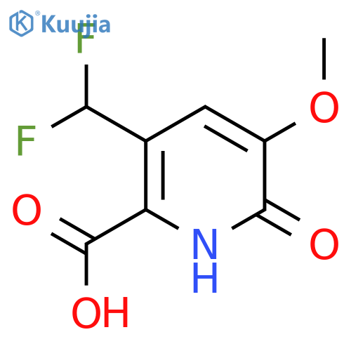 5-(Difluoromethyl)-2-hydroxy-3-methoxypyridine-6-carboxylic acid structure