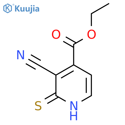 Ethyl 3-cyano-2-mercaptoisonicotinate structure