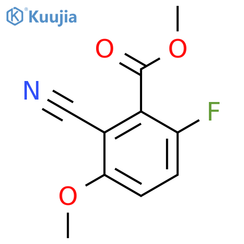 Methyl 2-cyano-6-fluoro-3-methoxybenzoate structure