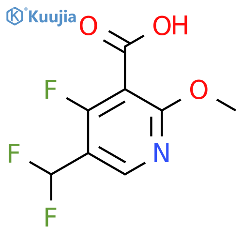 5-(Difluoromethyl)-4-fluoro-2-methoxypyridine-3-carboxylic acid structure