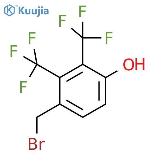 2,3-Bis(trifluoromethyl)-4-hydroxybenzyl bromide structure