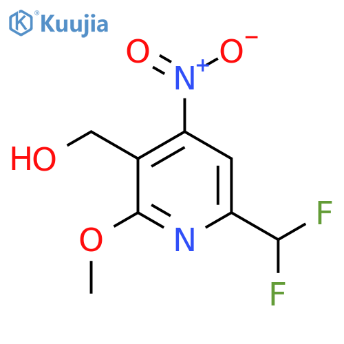 6-(Difluoromethyl)-2-methoxy-4-nitropyridine-3-methanol structure