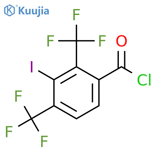 2,4-Bis(trifluoromethyl)-3-iodobenzoyl chloride structure