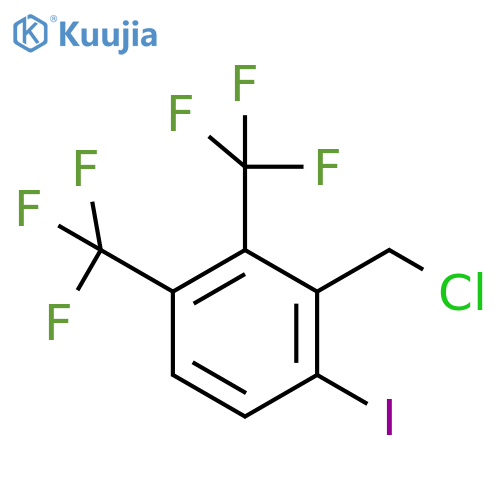 2,3-Bis(trifluoromethyl)-6-iodobenzyl chloride structure