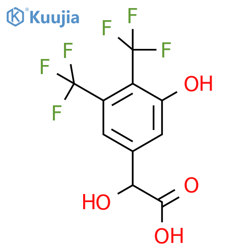 3,4-Bis(trifluoromethyl)-5-hydroxymandelic acid structure