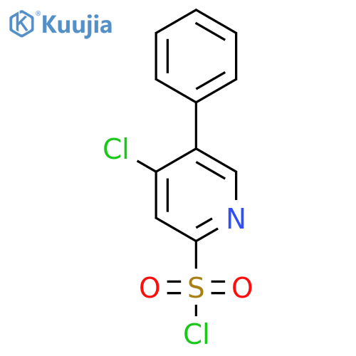 4-Chloro-5-phenylpyridine-2-sulfonyl chloride structure