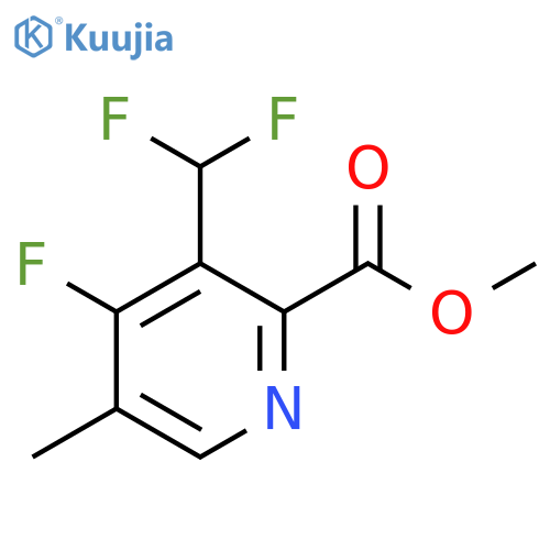 Methyl 3-(difluoromethyl)-4-fluoro-5-methylpyridine-2-carboxylate structure