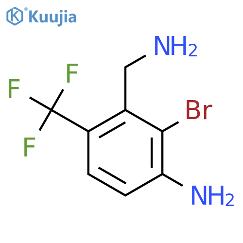 3-Amino-2-bromo-6-(trifluoromethyl)benzylamine structure