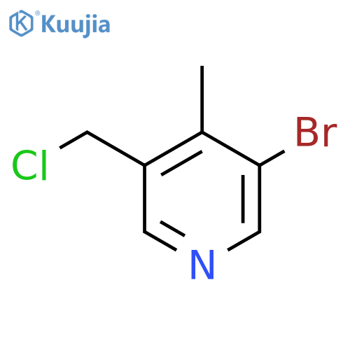 3-Bromo-5-(chloromethyl)-4-methylpyridine structure