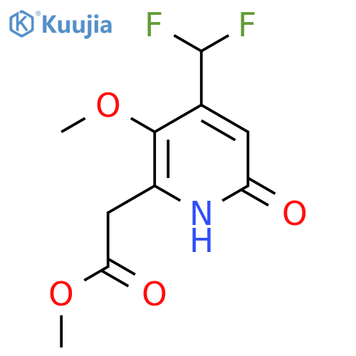 Methyl 4-(difluoromethyl)-6-hydroxy-3-methoxypyridine-2-acetate structure