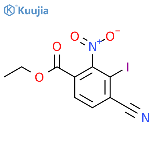 Ethyl 4-cyano-3-iodo-2-nitrobenzoate structure