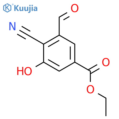 Ethyl 4-cyano-3-formyl-5-hydroxybenzoate structure