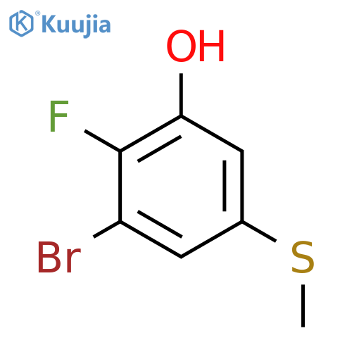 3-Bromo-4-fluoro-5-hydroxythioanisole structure