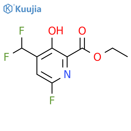 Ethyl 4-(difluoromethyl)-6-fluoro-3-hydroxypyridine-2-carboxylate structure