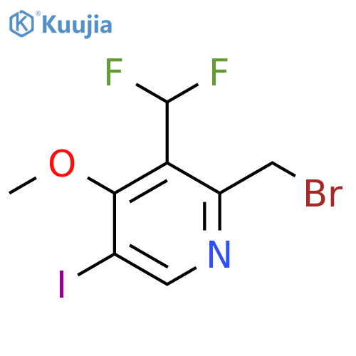 2-(Bromomethyl)-3-(difluoromethyl)-5-iodo-4-methoxypyridine structure