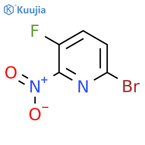 6-Bromo-3-fluoro-2-nitropyridine structure