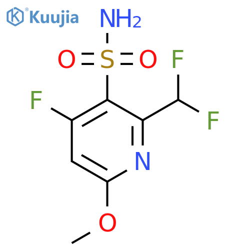 2-(Difluoromethyl)-4-fluoro-6-methoxypyridine-3-sulfonamide structure