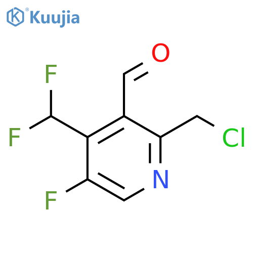 2-(Chloromethyl)-4-(difluoromethyl)-5-fluoropyridine-3-carboxaldehyde structure