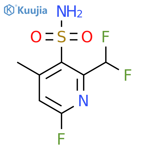 2-(Difluoromethyl)-6-fluoro-4-methylpyridine-3-sulfonamide structure