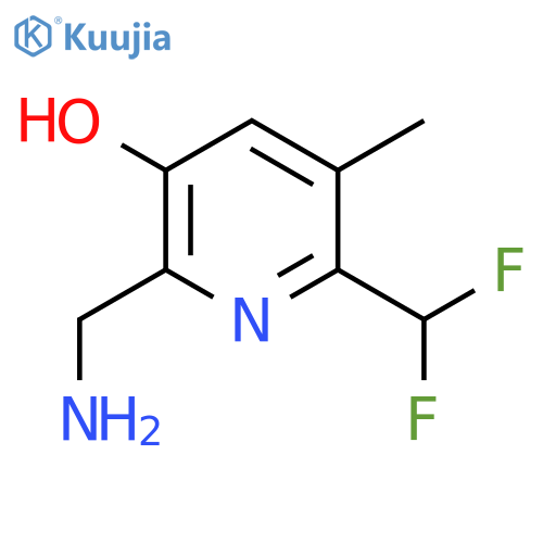 2-(Aminomethyl)-6-(difluoromethyl)-3-hydroxy-5-methylpyridine structure