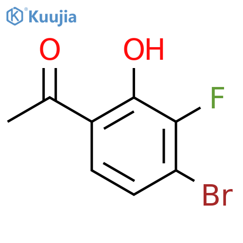 4'-Bromo-3'-fluoro-2'-hydroxyacetophenone structure