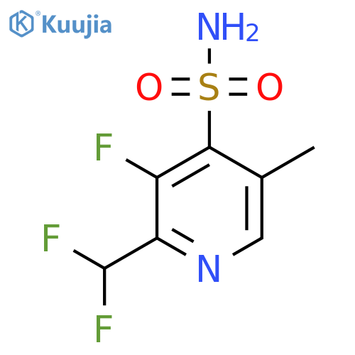 2-(Difluoromethyl)-3-fluoro-5-methylpyridine-4-sulfonamide structure