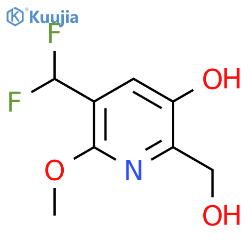 3-(Difluoromethyl)-5-hydroxy-2-methoxypyridine-6-methanol structure