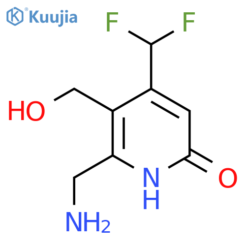 2-(Aminomethyl)-4-(difluoromethyl)-6-hydroxypyridine-3-methanol structure