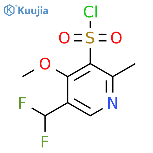 5-(Difluoromethyl)-4-methoxy-2-methylpyridine-3-sulfonyl chloride structure