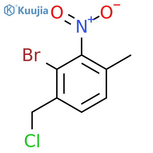 2-Bromo-4-methyl-3-nitrobenzyl chloride structure