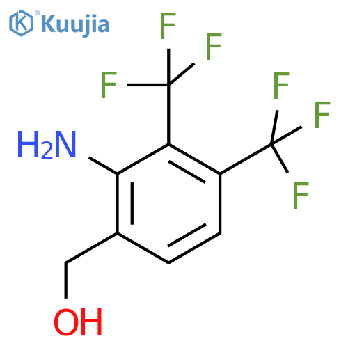 2-Amino-3,4-bis(trifluoromethyl)benzyl alcohol structure