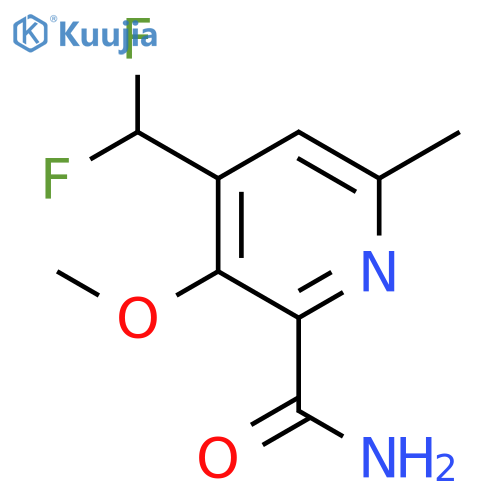 4-(Difluoromethyl)-3-methoxy-6-methylpyridine-2-carboxamide structure