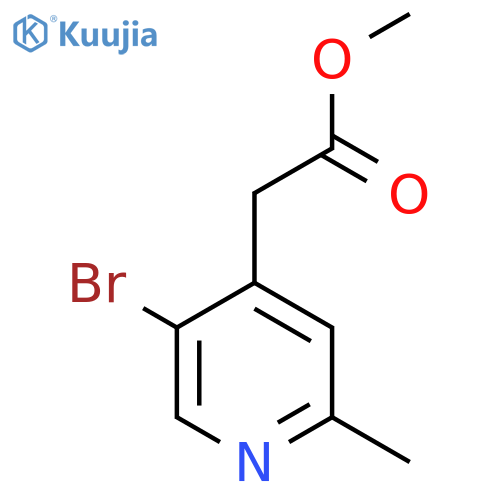 Methyl 5-bromo-2-methylpyridine-4-acetate structure
